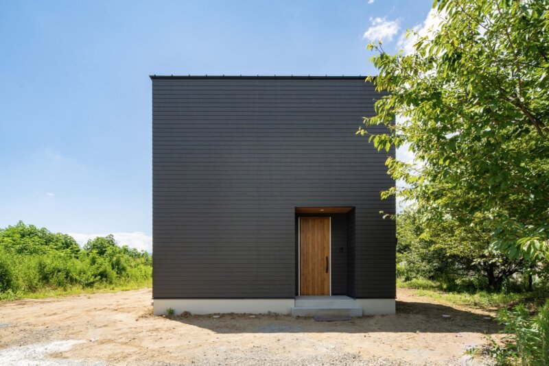 陸屋根の木造住宅