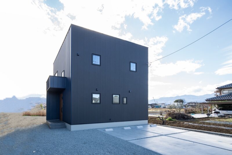 陸屋根の木造住宅