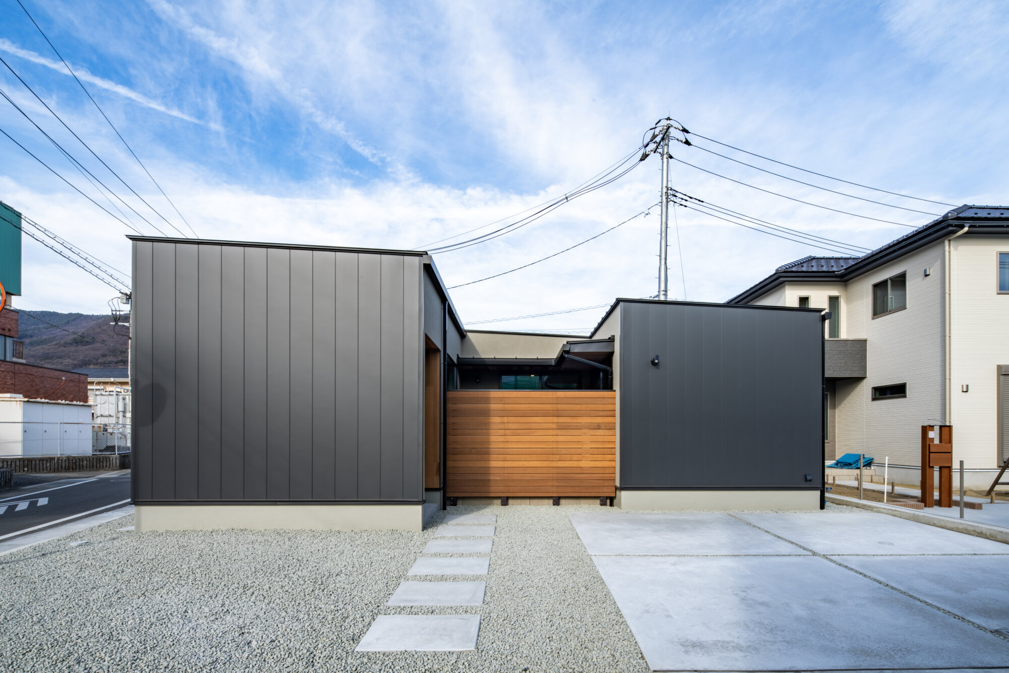 中庭のある家の施工事例（平屋建て・コの字型）