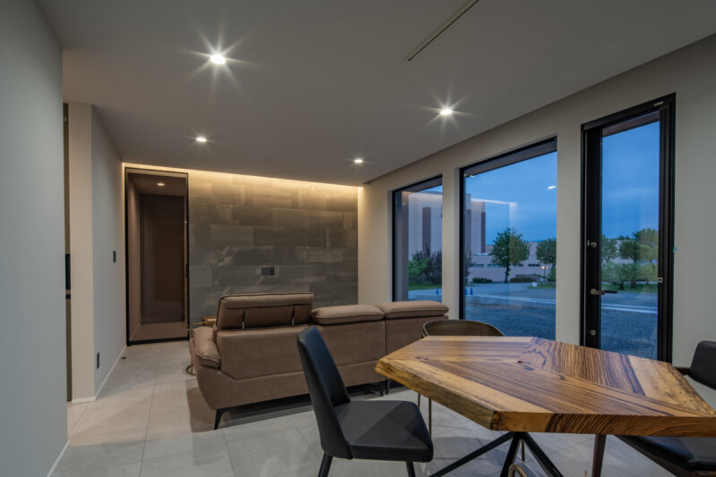 L字型の平屋住宅